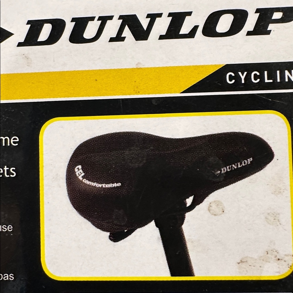 Nwt. Dunlop gel bike seat